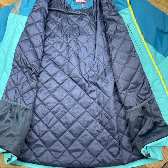 Lands End Jacket Mens Large Squall Quilted Waterproof Full Zip Rain Coat - Picture 8 of 11